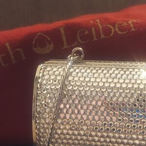 Judith Leiber Silver Clutch Bag
